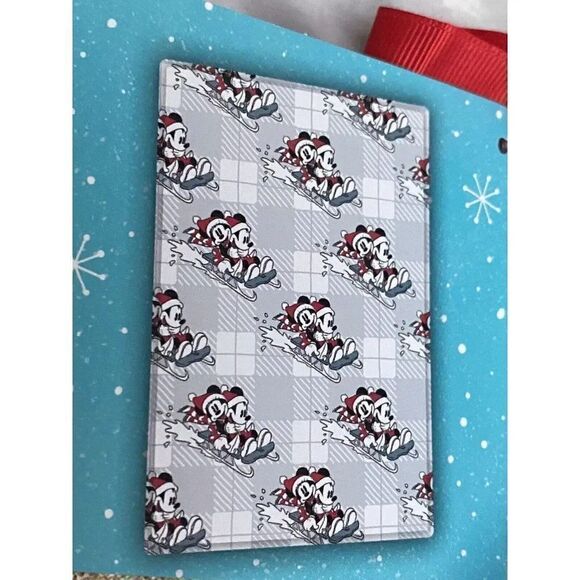 Disney Mickey Minnie Mouse Christmas Sledding Soft Plush Throw Blanket 50x70” - Picture 6 of 11